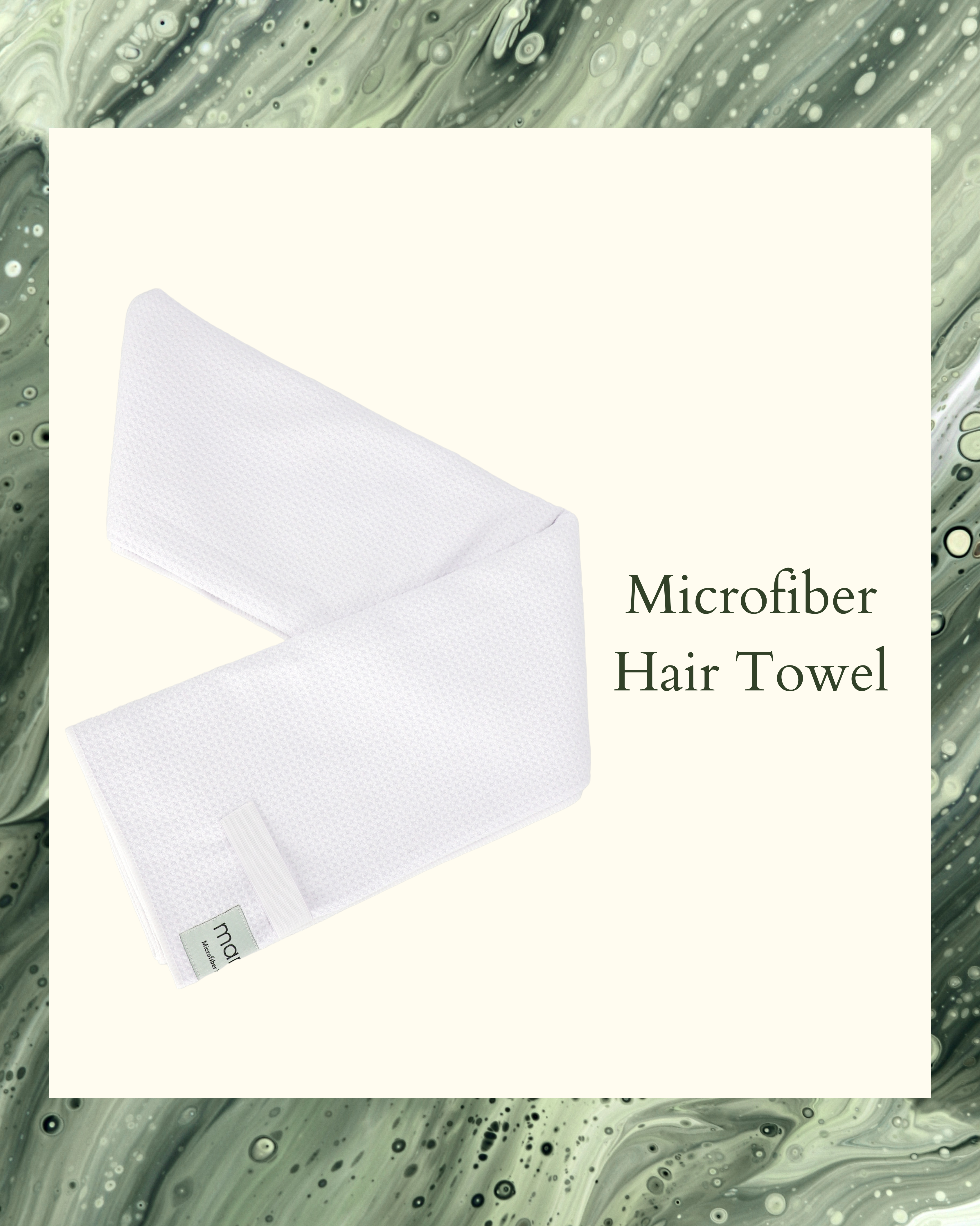 Microfiber Hair Towel, kann Haarbruch und Frizz durch sanfte Textur reduzieren