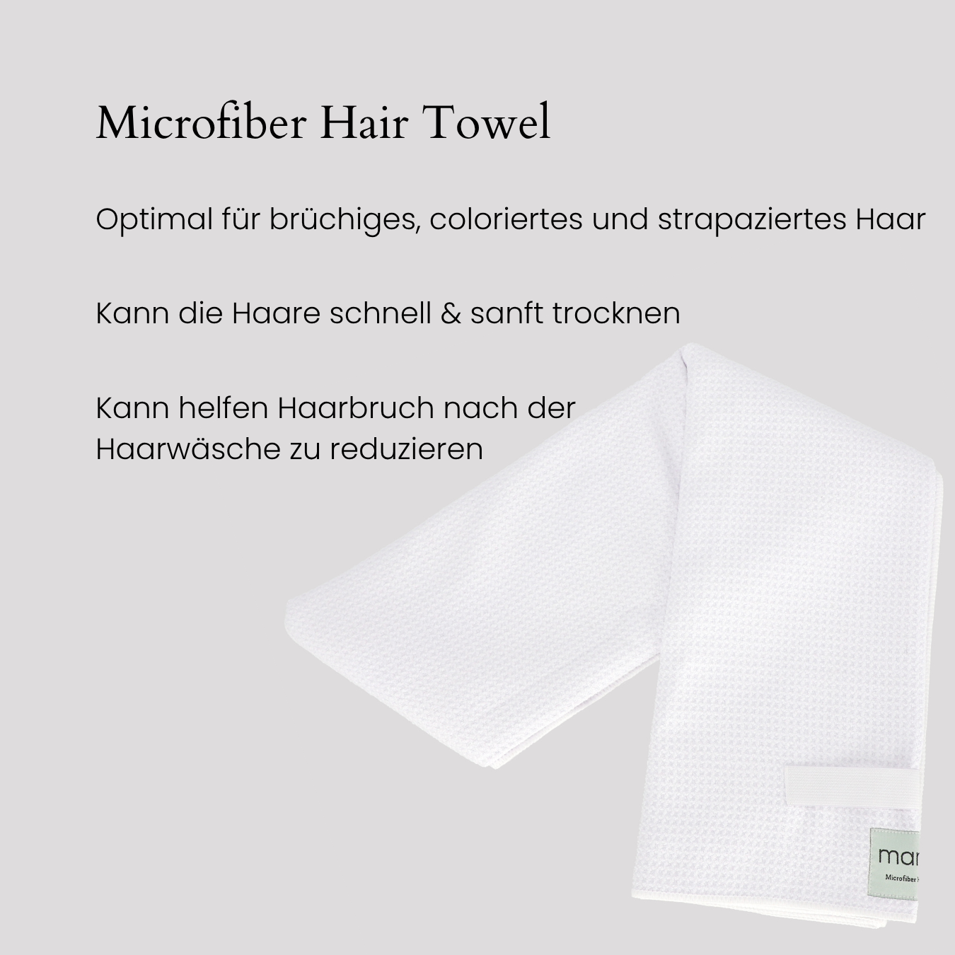 Mikrofaser Handtuch für Haare: schonendes Trocknen ohne Haarbruch